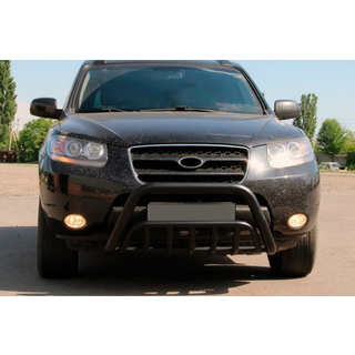 Кенгурятник WT002 Black (нерж.) фото 2