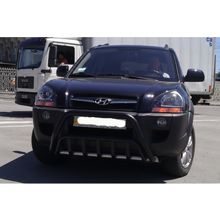 Кенгурятник WT002 Black (нерж.) фото 3