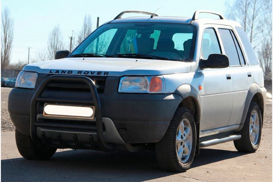 Land Rover Freelander I 1997-2006 гг. Кенгурятник QT007 Black (нерж.) Фото 3