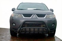 Mitsubishi Outlander 2006-2012 гг. Кенгурятник WT002 Black (нерж.) фото 2