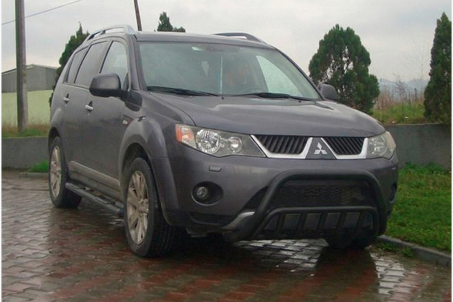 Mitsubishi Outlander 2006-2012 гг. Кенгурятник WT002 Black (нерж.) Image