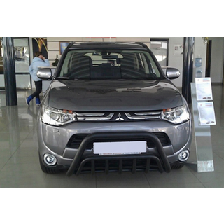 Кенгурятник WT002 Black (нерж.) фото 1