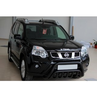 Передняя защита WT002 Black (нерж) Nissan X-trail T31 2007-2014 гг. фото 1
