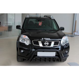 Передняя защита WT002 Black (нерж) Nissan X-trail T31 2007-2014 гг. фото 4