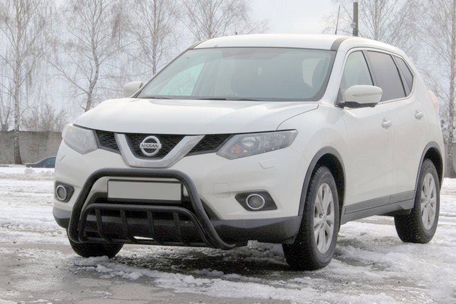 Nissan X-trail T32/Rogue 2014-2021 гг. Кенгурятник WT002 Black (нерж) Фото 3