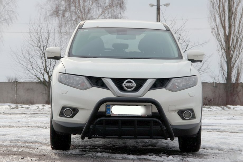Nissan X-trail T32/Rogue 2014-2021 гг. Кенгурятник WT002 Black (нерж) Фото 1