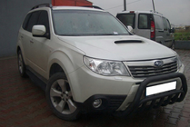 Subaru Forester 2008-2013 гг. Кенгурятник WT002 Black (нерж.) фото 2