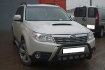 Subaru Forester 2008-2013 гг. Кенгурятник WT002 Black (нерж.) фото 3