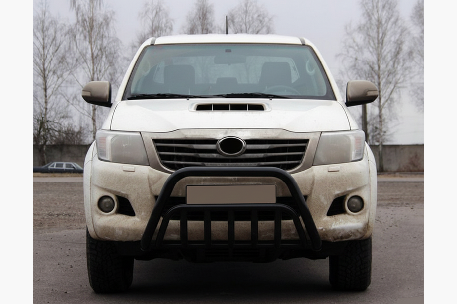 Toyota Hilux 2006-2015 гг. Кенгурятник WT002 Black (нерж.) Image