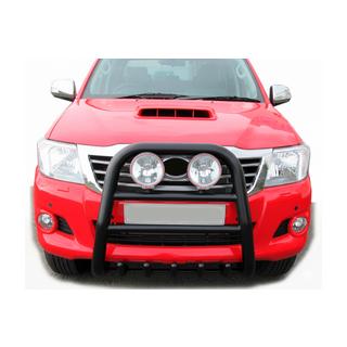 Кенгурятник QT007 Black (нерж.) фото 3