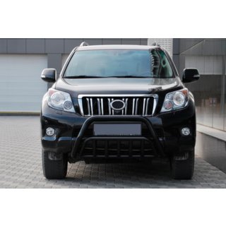 Кенгурятник WT002 Black (нерж) Toyota Land Cruiser Prado 150 2009-2023 гг. фото 2