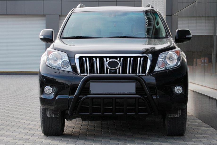 Toyota Land Cruiser Prado 150 2009-2023 гг. Кенгурятник WT002 Black (нерж) Фото 2