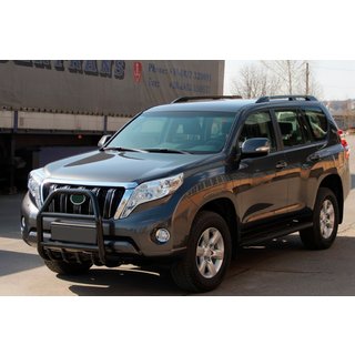 Кенгурятник QT007 Black (нерж) Toyota Land Cruiser Prado 150 2009-2023 гг. фото 2
