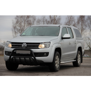 Кенгурятник WT002 Black (нерж) фото 1