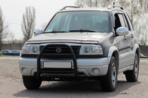 Suzuki Vitara 1998-2006 гг. Кенгурятник QT007 Black (нерж) фото 1