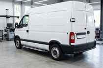 Opel Movano 2004-2010 гг. Боковые Подножки Sunrise (2 шт., Алюминий) фото 1