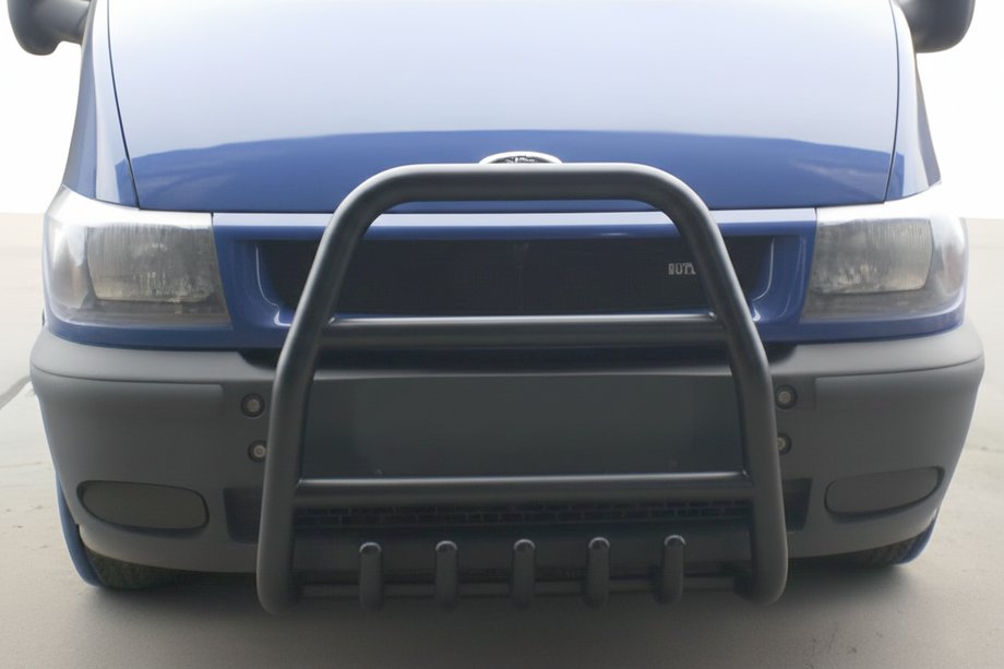 Ford Transit 2000–2014 гг. Кенгурятник QT007 Black (2000-2006, нерж.) Image