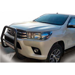 Передняя защита QT007 Black (нерж)