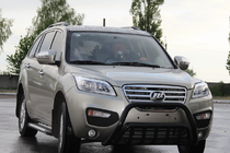 Lifan X60 2011- гг. Кенгурятник WT002 Black (нерж) фото 1
