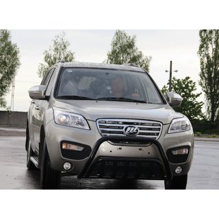 Кенгурятник WT002 Black (нерж) Lifan X60 2011- гг. фото 2