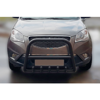 Кенгурятник F1-40 Black (нерж.) фото 2