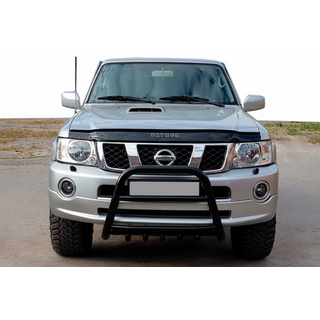 Кенгурятник QT007 Black (нерж) фото 1