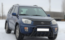 Toyota Rav 4 2001-2005 гг. Передняя дуга WT002 Black (нерж.) фото 3