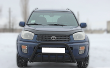 Toyota Rav 4 2001-2005 гг. Передняя дуга WT002 Black (нерж.) фото 1