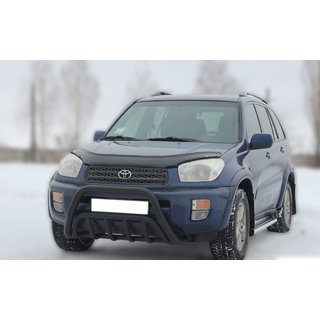 Передняя дуга WT002 Black (нерж.) Toyota Rav 4 2001-2005 гг. фото 2