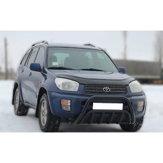 Передняя дуга WT002 Black (нерж.) Toyota Rav 4 2001-2005 гг. фото 3