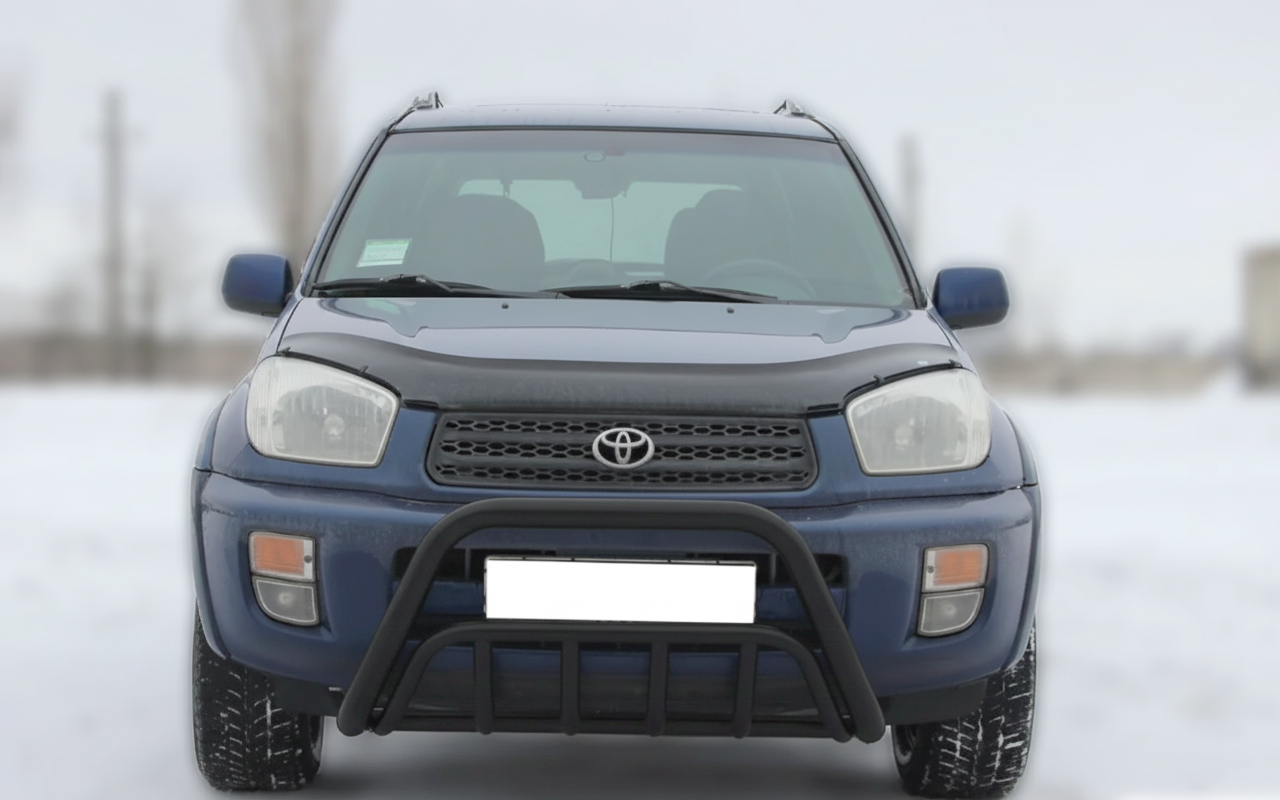 Передня дуга WT002 Black (нерж.) для Toyota Rav 4 2001-2005 рр