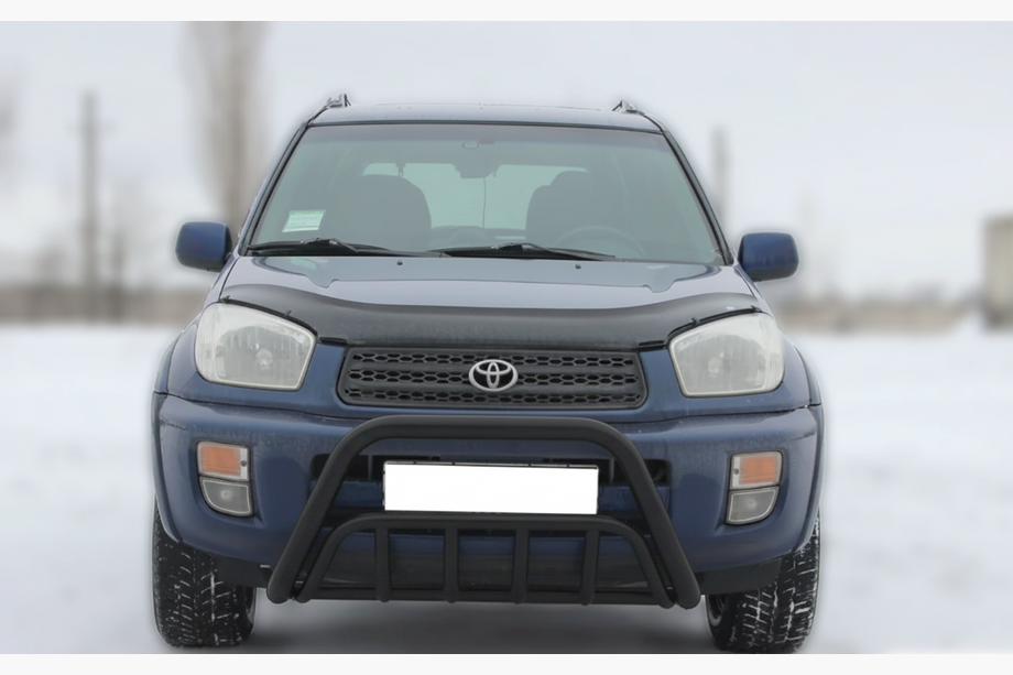 Toyota Rav 4 2001-2005 гг. Передняя дуга WT002 Black (нерж.) Image