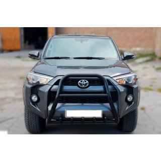 Кенгурятник F1-50 Black (2014-2024, нерж) Toyota 4Runner 2009-2024 гг. фото 2