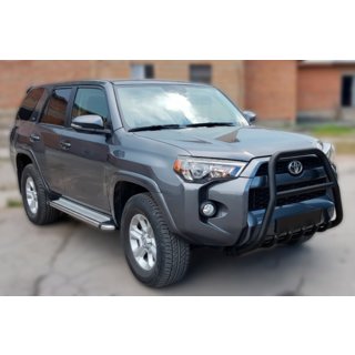 Кенгурятник F1-50 Black (2014-2024, нерж) Toyota 4Runner 2009-2024 гг. фото 1