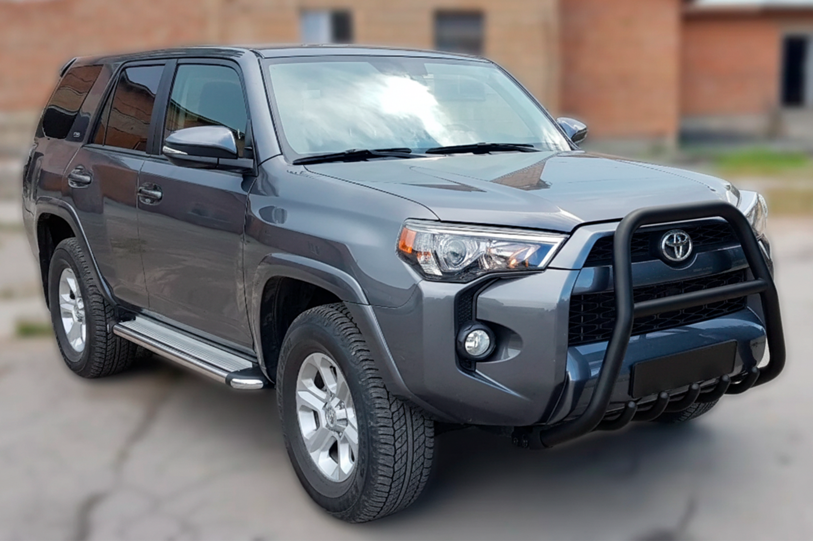 Кенгурятник F1-50 Black (2014-2024, нерж) для Toyota 4Runner рр