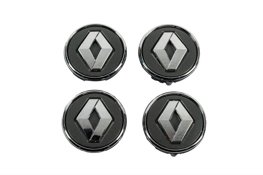 Renault Колпачки на диски графит с кольцом 81568DRK (57мм на 49мм, комплект 4 шт) Image