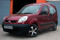 Renault Kangoo 1998-2008 гг. Боковые трубы Black (2 шт., нержавейка) фото 5