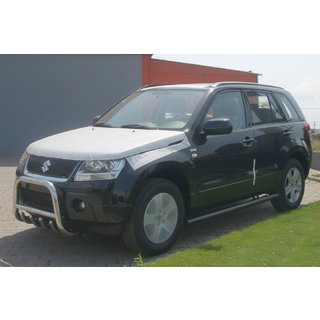 Боковые трубы Black (2 шт., нержавейка) Suzuki Grand Vitara 2005-2017 гг. фото 2