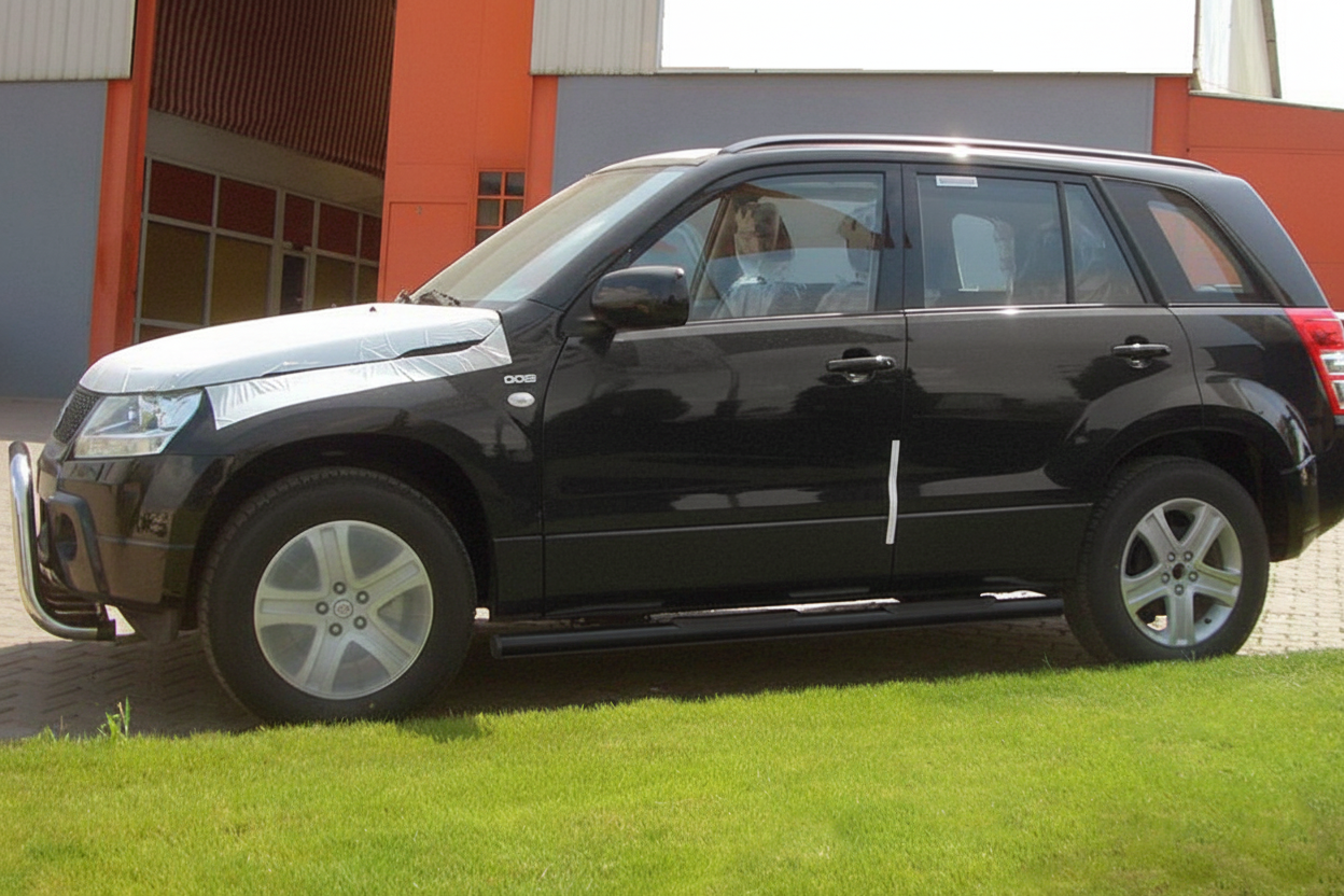 Бічні труби Black (2 шт., нерж) для Suzuki Grand Vitara 2005-2017 рр