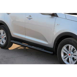 Боковые трубы Black (2 шт., нержавейка) фото 2