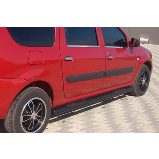 Боковые трубы Black (2 шт., нержавейка) фото 2