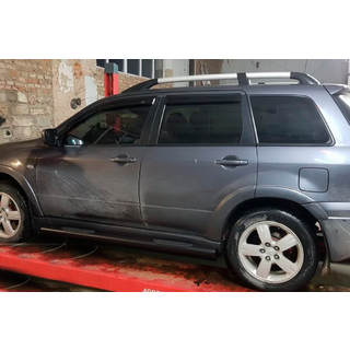 Боковые трубы Black (2 шт., нержавейка) фото 1