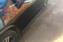 Chevrolet Trax 2012-2023 гг. Боковые трубы Black (2 шт, нержавейка) фото 2