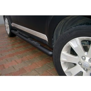 Боковые трубы Black (2 шт., Нержавейка) фото 1