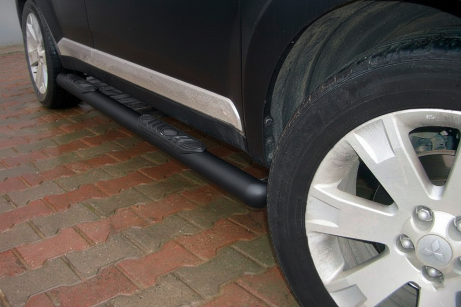 Nissan Murano 2008-2014 гг. Боковые трубы Black (2 шт., Нержавейка) Image