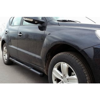 Боковые трубы Black (2 шт., нержавейка) Geely Emgrand X7 2011- гг. фото 1