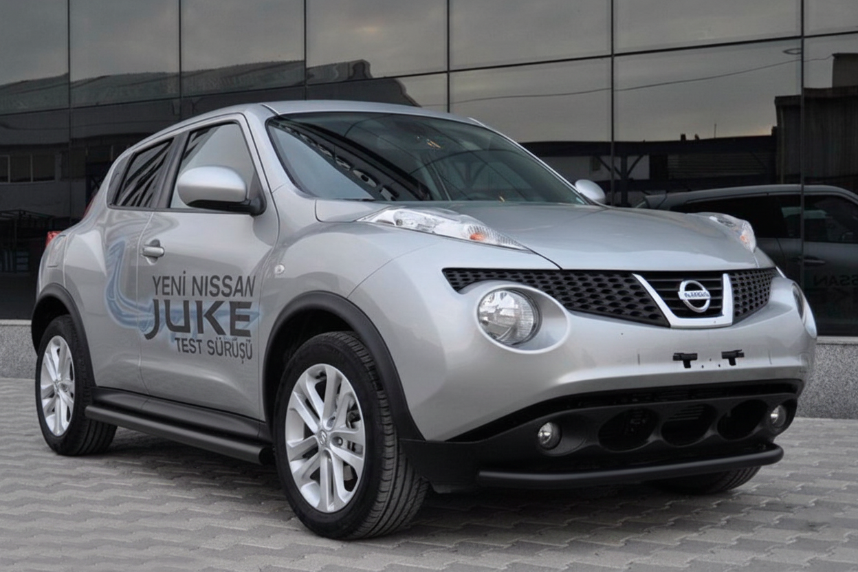 Бічні труби Ø60 Black (2 шт., нерж.) для Nissan Juke 2010-2019 рр