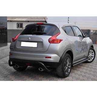 Боковые трубы Ø60 Черные (2 шт., Нержавейка) фото 3