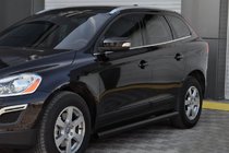 Volvo XC60 2009-2017 гг. Боковые трубы BB004 Черные (2 шт, Нержавейка) фото 1