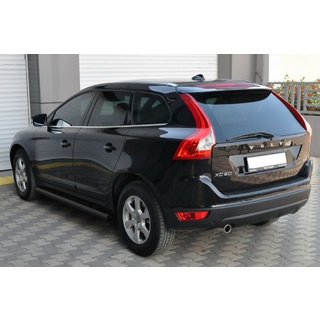 Боковые трубы BB004 Черные (2 шт, Нержавейка) фото 3